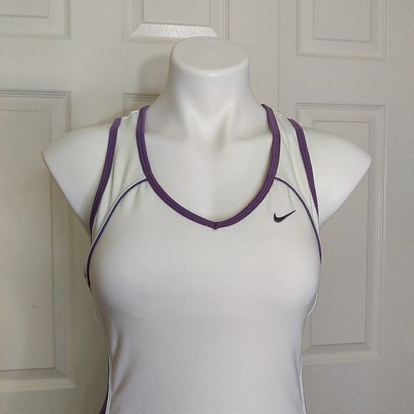 Nike Fit Dry fitted racerback tank top 208401-110 M - Picture 3 of 10